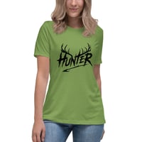 Image 7 of Women's Relaxed T-Shirt, Hunter Antlers T-Shirt | Deer Hunting Outdoor Graphic Tee