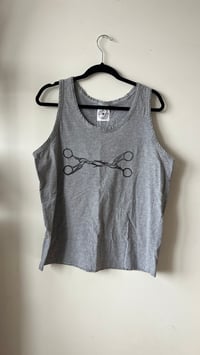 Image 1 of L- grey scissoring tank 