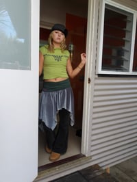 Image 2 of Metallic Fold Over Skirt