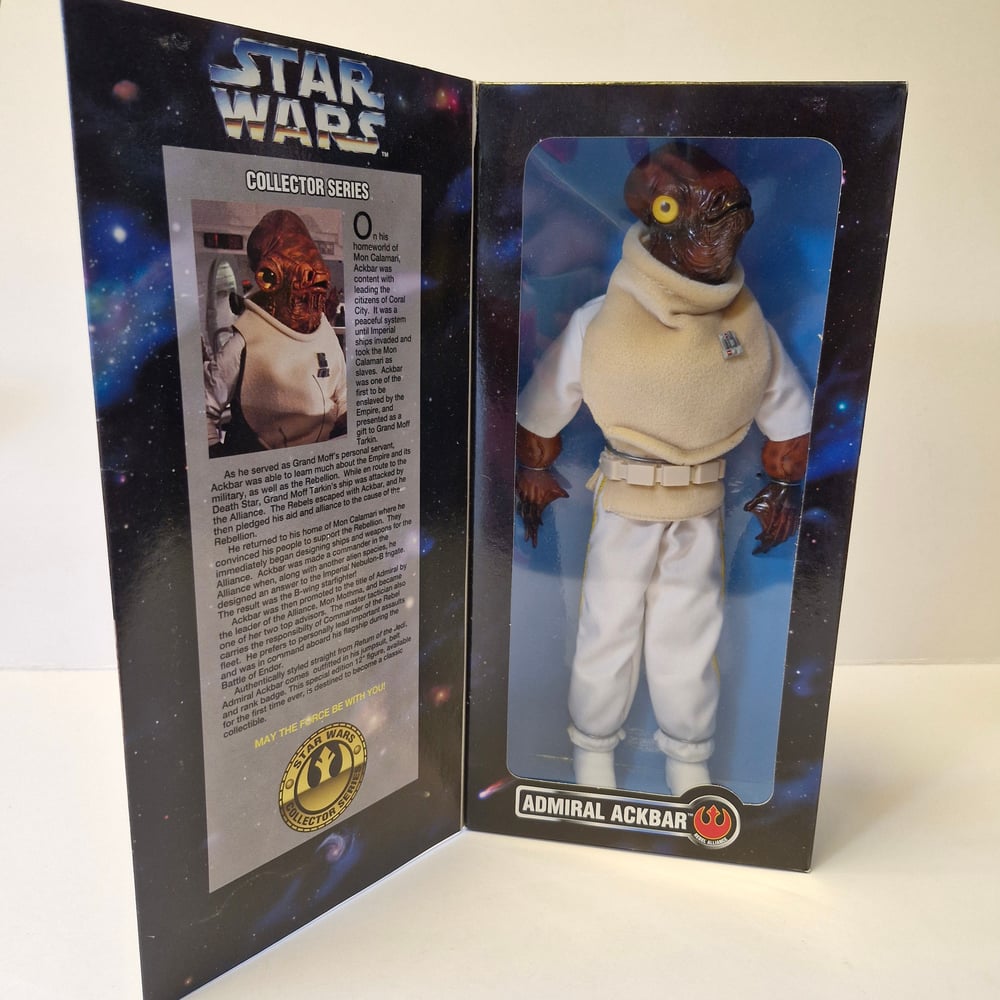 Image of Star Wars Admiral Ackbar 12 Inch Collector Series Action Figure boxed 1996