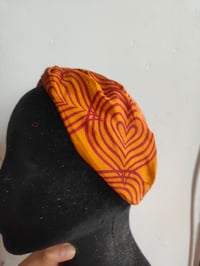 Image 2 of Turban Head Band- recycled sari fabric Rust