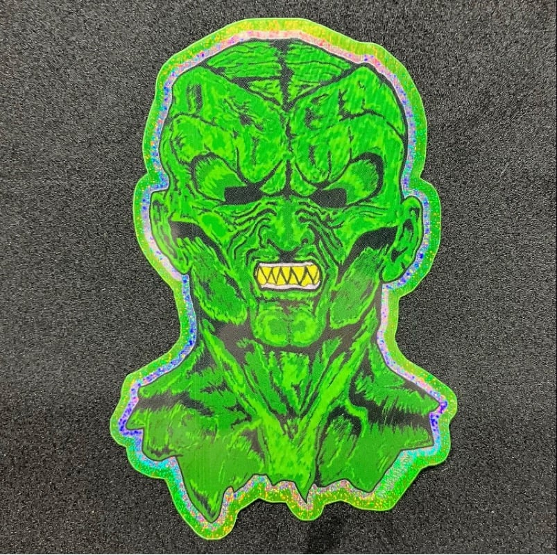 “The Haunted Latex Face” Die-cut Sticker