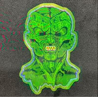 Image 3 of “The Haunted Latex Face” Die-cut Sticker