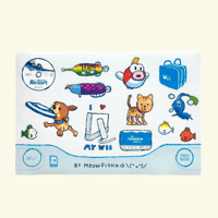 Image 1 of retro gaming sticker sheet