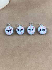 Image 1 of Tiny Bloody Skulls - platinum lustre 