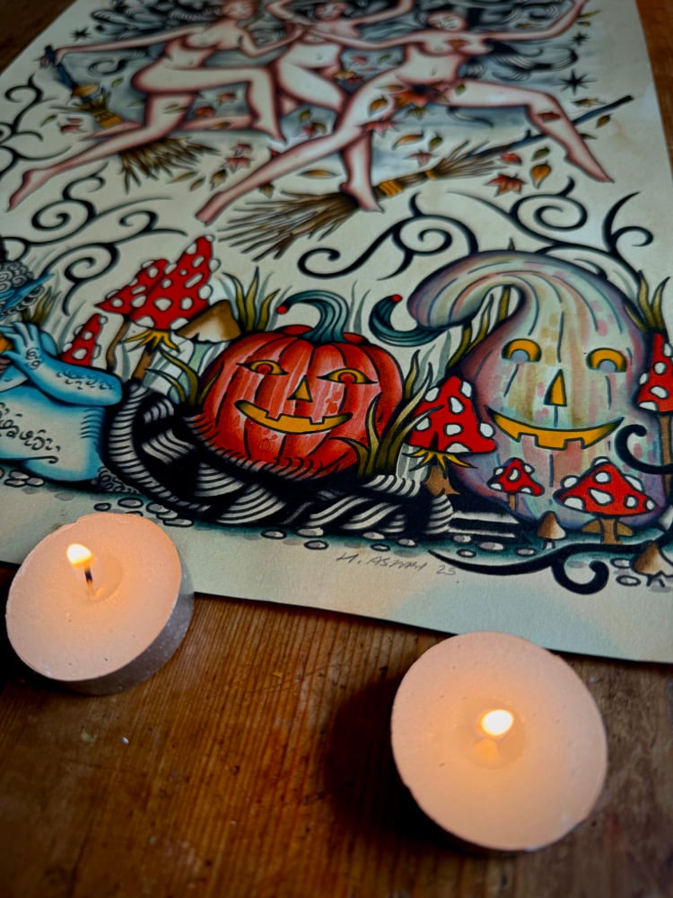 Image of Witches Song A3 Print 