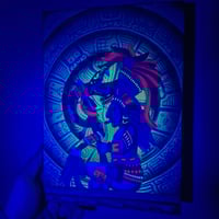 Image 2 of Mayan hand painted canvas 