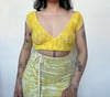 sunshine cropped wrap tee