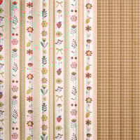 Tissu matelassé imprimé GALYN jaune/cassonade