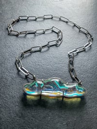 Image 2 of Bulla Pendant Necklace 12: Mint Cloud