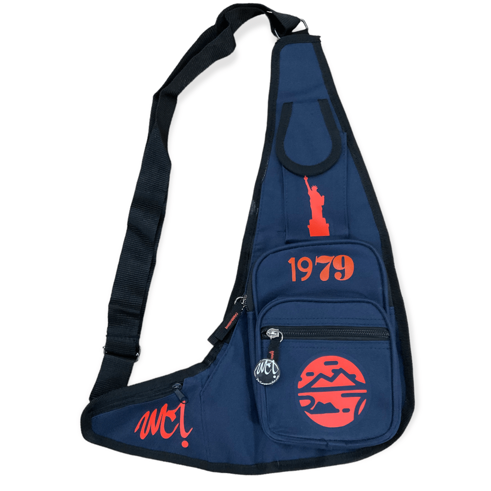 Image of Arctic Sling Bag (Navy/Orange)