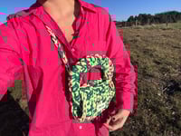 Image 2 of SAC BB JUANA BICOLORE VERT/JAUNE