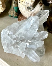 Image 11 of Large Clear Quartz Points Cluster Statement Piece #2595