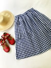 Ready Made Blue & White Gingham Rachael Skirt with Free Postage 