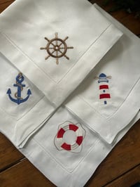 Linen Napkins - Nautical