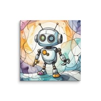 Image 2 of Robot of Young Canvas