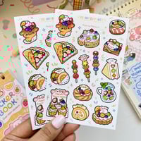 Image 2 of Assorted Fruit Dessert Sticker Sheet