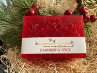 Image 1 of Cranberry Spice Honeybee Glycerin Body Bar