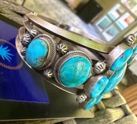 Image 2 of Freddie Maloney Turquoise cluster Cuff 