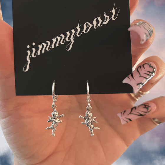 Image of -;- cherub earrings -;-