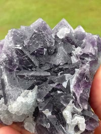 Image 11 of Purple Polyhedral Pyramid & Cubic Fluorite Specimen #2044