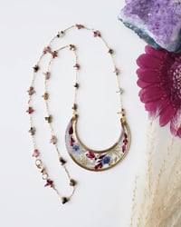 Bohemian Floral Gemstone Necklace 