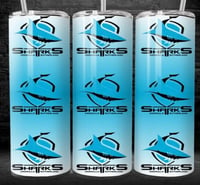 Sharks logo 20oz tumbler