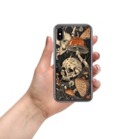 Image 3 of Goblincore Skull and Mushroom Grunge/Punk Clear Case for iPhone®