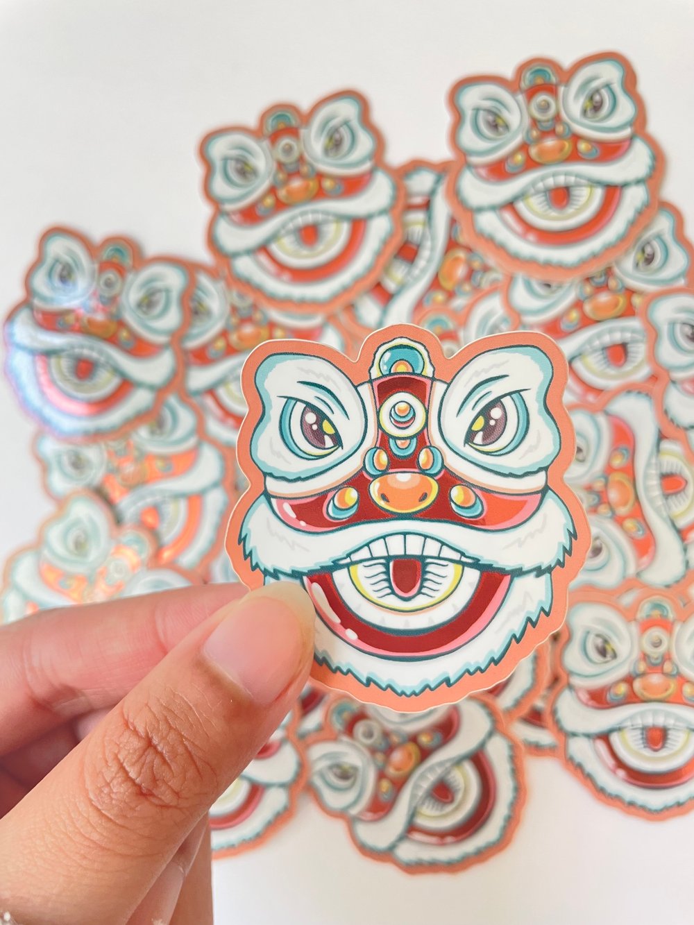 Image of Lion Dancer Sticker