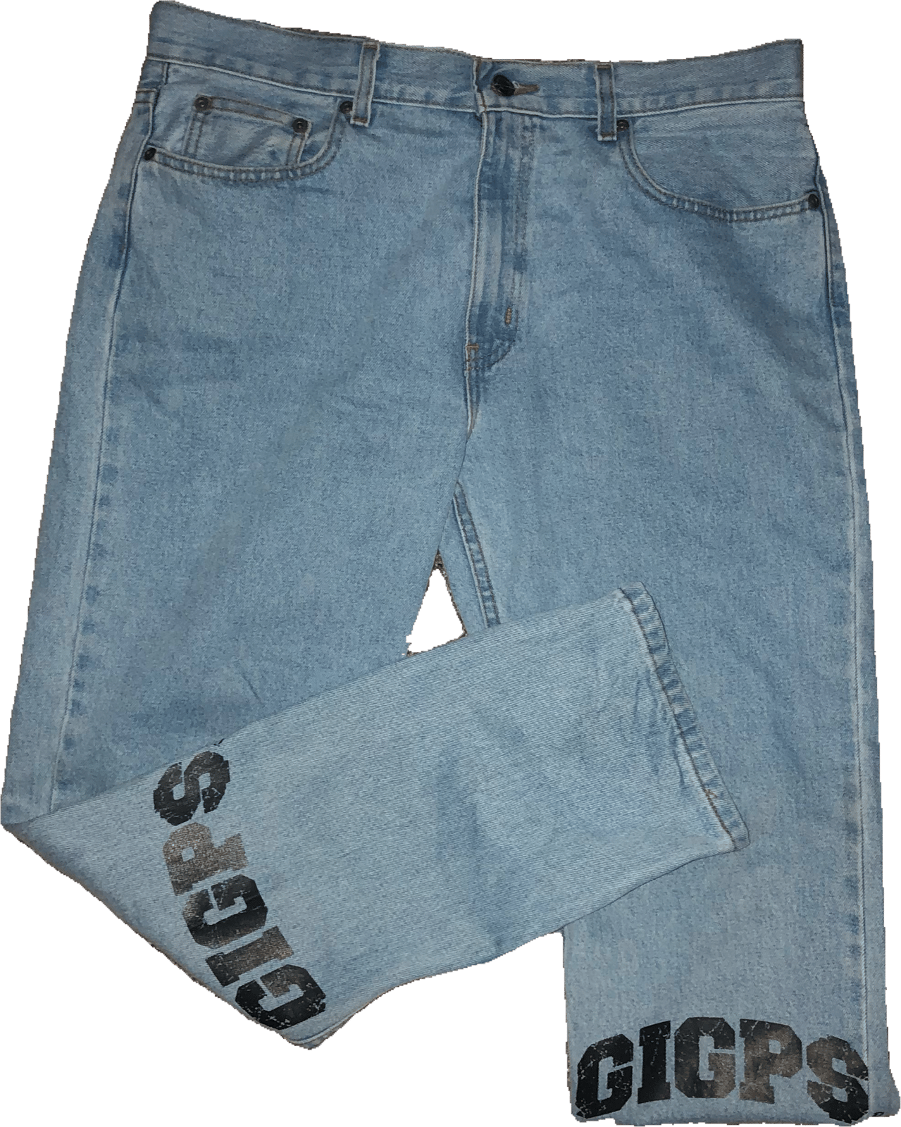 GIGPS New School 90s Jeans / GOD IS GREAT PAPER STRAIGHT