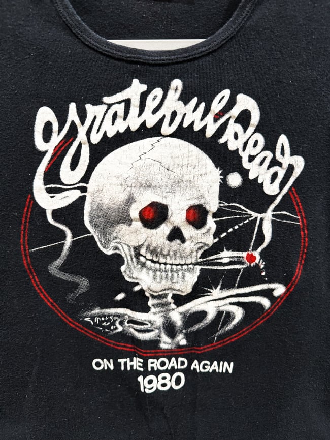 Grateful Dead 1980 On the Road Again T-Shirt - Size XS (read)