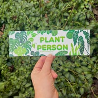 Image 1 of Plant Person Bumper Sticker