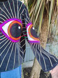 Image 4 of Wanderlust - Velvet evil eye protection jacket - Black 6-12uk
