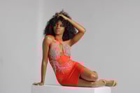 Image 1 of “Pressure” Orange Birthday Dress