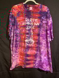 Image 1 of 2XL Party At Your Own Pace Tie Dye Shirt