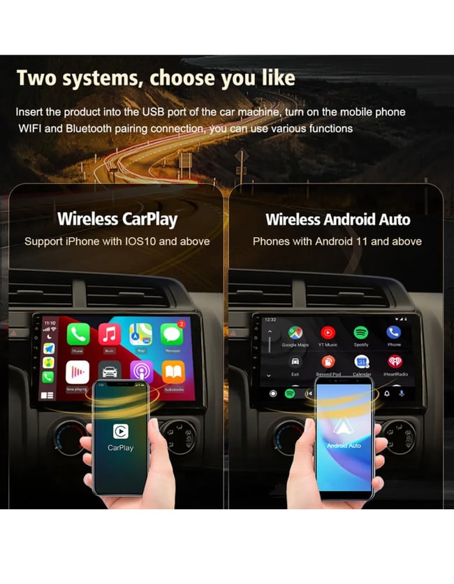 2GB+32GB Carplay 7inch 1 Din Android Auto Radio GPS Universal Car