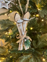 Image 2 of Rustic ski’s decoration 23cm 