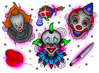 Image 3 of Killer Clown Flashsheet ( 8x10 )