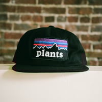 Washed Cotton 6 Panel "Adventures" Snapback - Black
