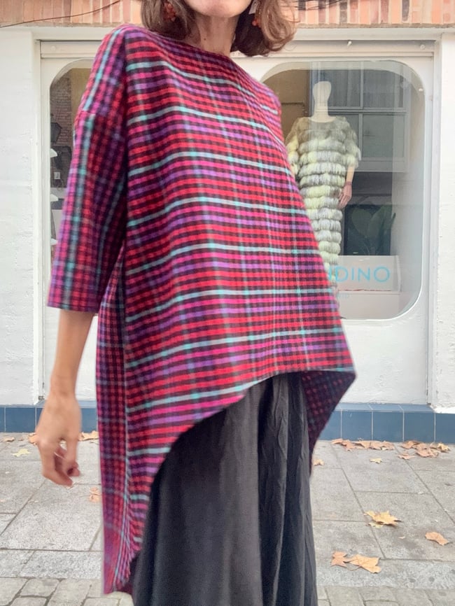 AMAZONA KAFTAN IN MULTICOLOUR CHECKS
