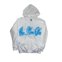 Image 1 of OLU 24’ 1/1 Zip Up Hoodie ‘BABY BLUE’ 