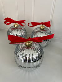 Image 1 of COMING SOON.....Silver Glass Bauble Candle 200g ☆  