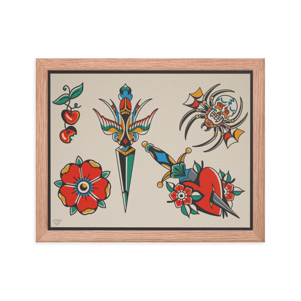 Image of Framed Daggers N' Bobs Flash