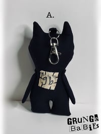 Image 3 of Black Cat Grunge Baby Bag Charms