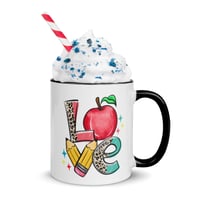 Image 3 of Love School Teacher Worker Mug with Color Inside