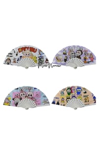 Image 1 of DOZEN LABUBU HAND FANS-12pcs
