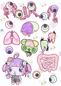 Image 2 of [PRE ORDER] Gurokawa Sticker Sheet