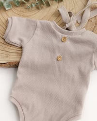 Image 3 of Newborn boys bodysuit for photosession Robbie| cold beige