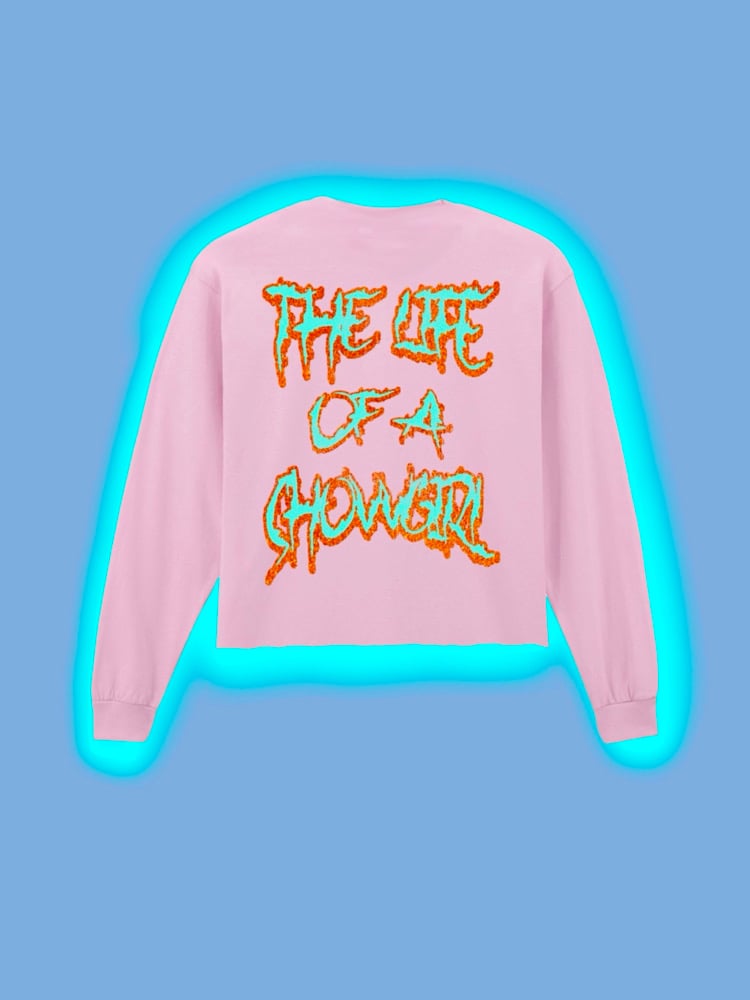 Image of Taylor Swift showgirl graphic long sleeve tee