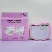 Image 1 of ⭐️HK LED Rechargeable USB Pocket/Travel Mirror 🐱⭐️